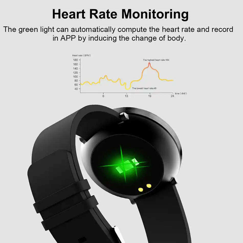 deffrun s3 hr ip68 waterproof smart watch
