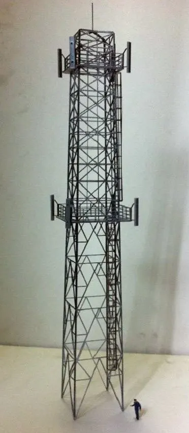 

Diy 1 / 87 Ho Rail Communication Tower N1 Architectural Scene Sandbox Modern Railway Communication Tower Scale Ho Model Train