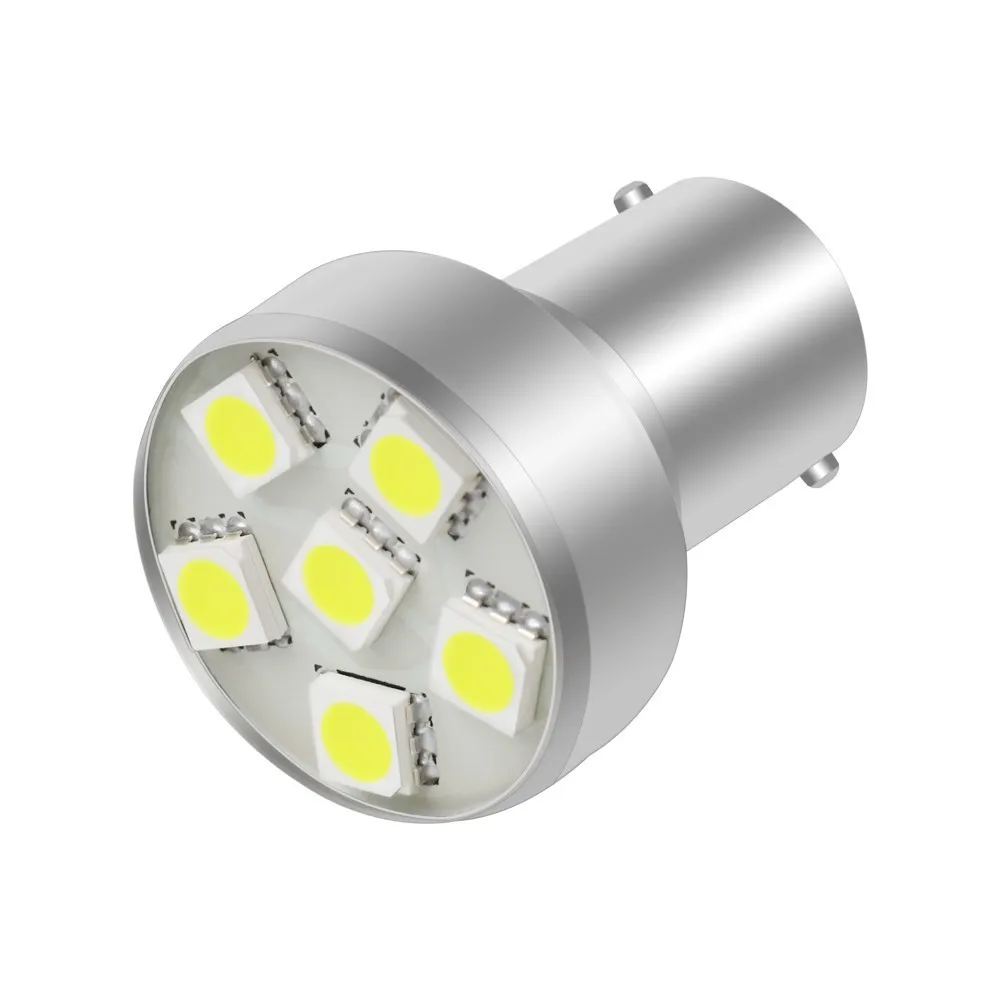 2PCS1156 1157 6SMD P21W BA15S 5050 автомобилей сигнала поворота Стоп сигнал Фары заднего хода