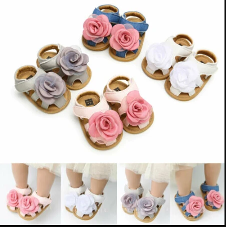 

New Arrivals Princess Baby Sandals 3D Floral Infant Girls Soft Sole Moccasin Summer Cute Fashion Sandals Shoes 0-18M