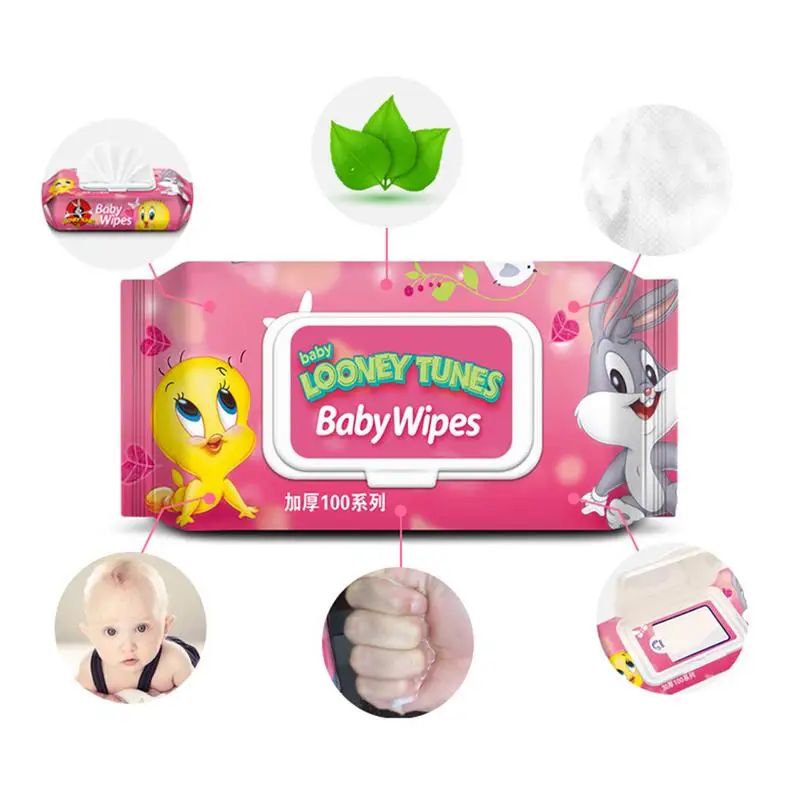 Jual 100 Pcs Air Tisu Bayi Pop Top Paket Sensitif Tisu Basah dengan Cover Anak Yang Baru Lahir Cleaning Ibu dan Anak perlengkapan
