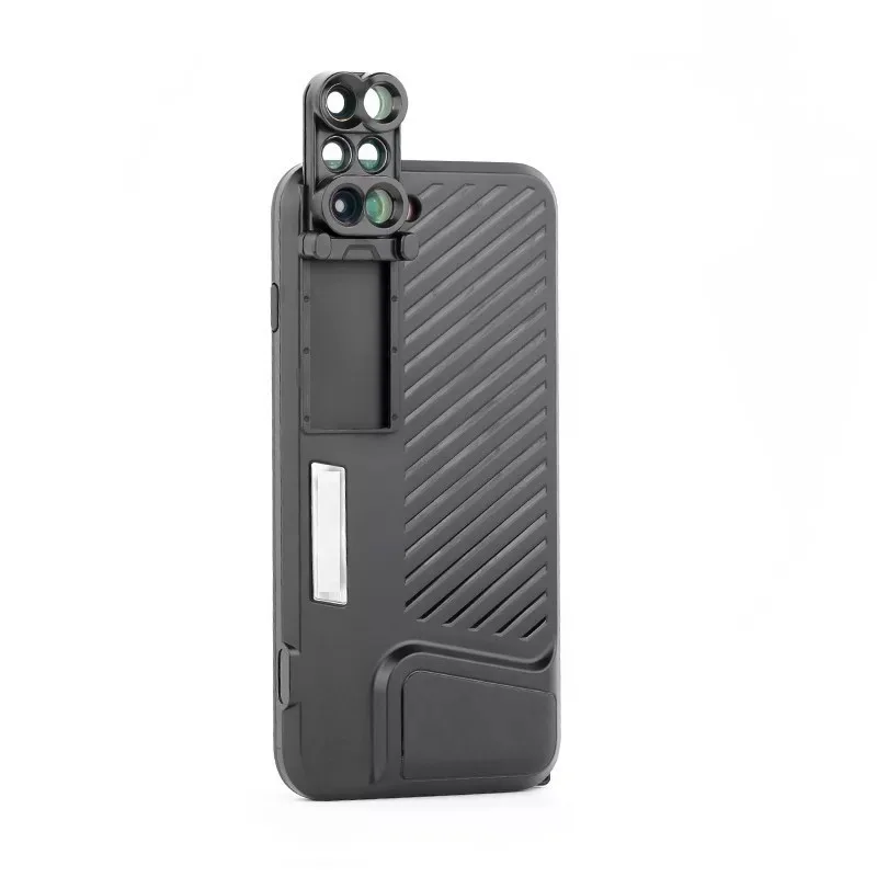 6 in 1 Multifunctional Phone Lens Cover Case Dual Camera Lenses Fisheye