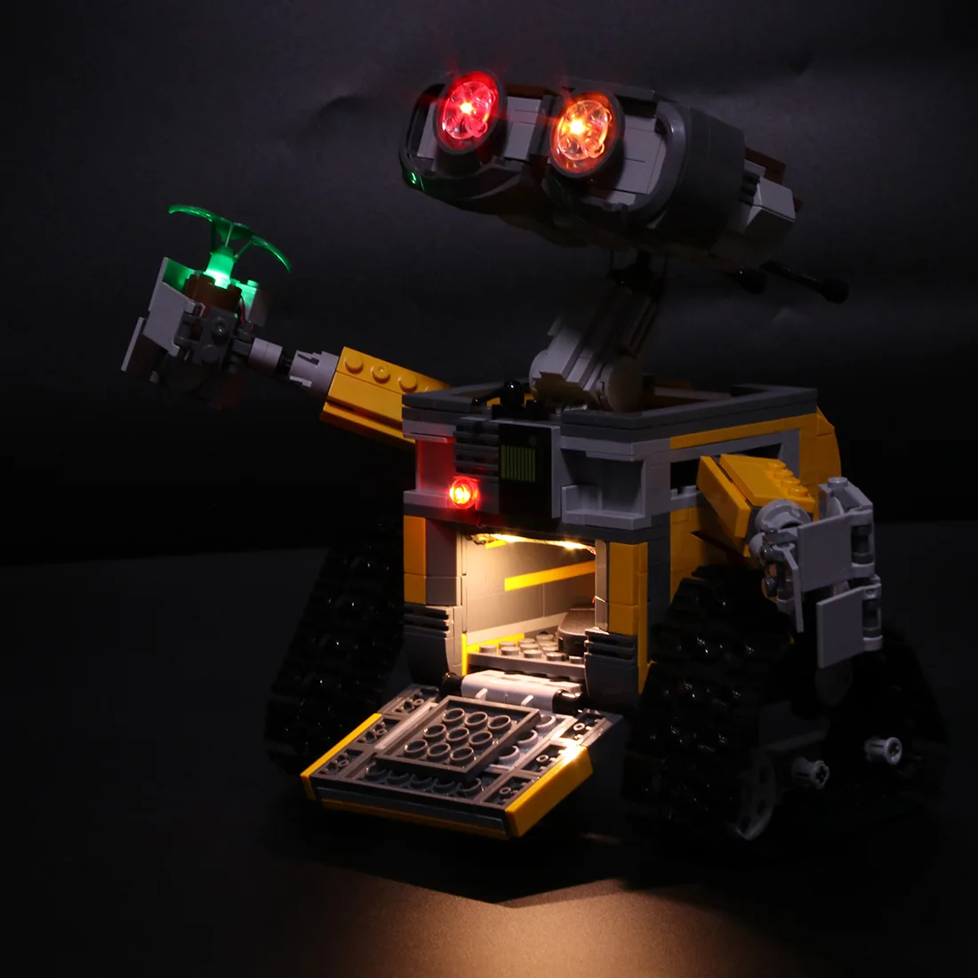 

Kids Gift LED Light Building Block Modified Kit For LE GO Ideas Wall E Eyes Flashing Light Brick Toys 21303 (LED Included Only)