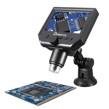 

Mustool G600 Digital Portable 1-600X 3.6MP Microscope Continuous Magnifier with 4.3inch HD LCD Display