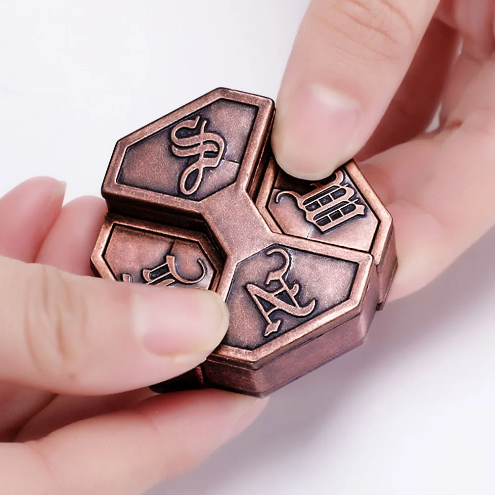 

Adult Gift Intelligence Vintage Metal Brain Teaser Box Lock Classroom Educational Toy Children School Magic Funny Game Mind