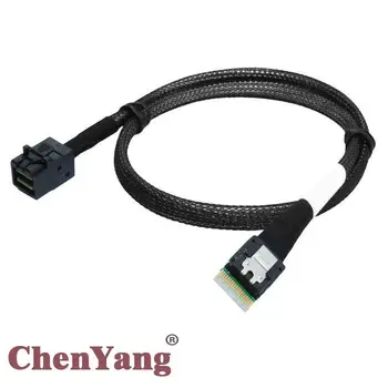 

Chenyang HD Mini SAS 4i SFF-8643 36pin Target to Slim Line SAS 4.0 SFF-8654 4i 38pin Host Cable 50cm