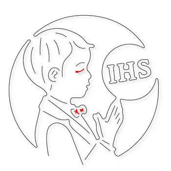 

Circle Angel Boy IHS Frame Metal Cutting Dies Scrapbooking For Cards Making DIY Embossing dies Craft Dies 2019 new cutting dies