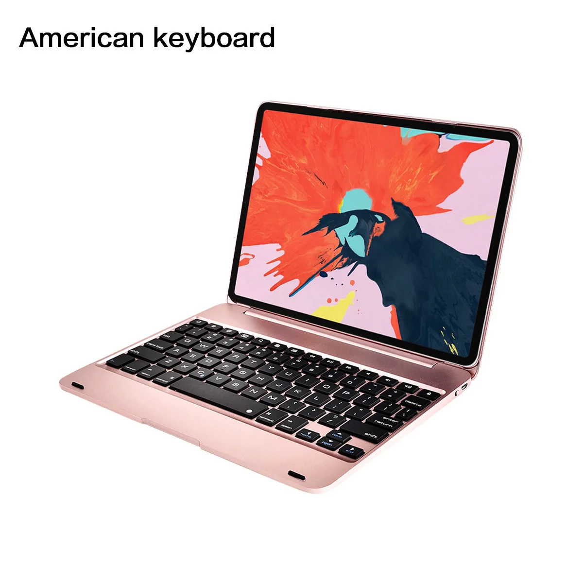 Для iPad pro 11 дюймов 2018 чехол для ноутбука алюминиевый сплав подсветка США Bluetooth