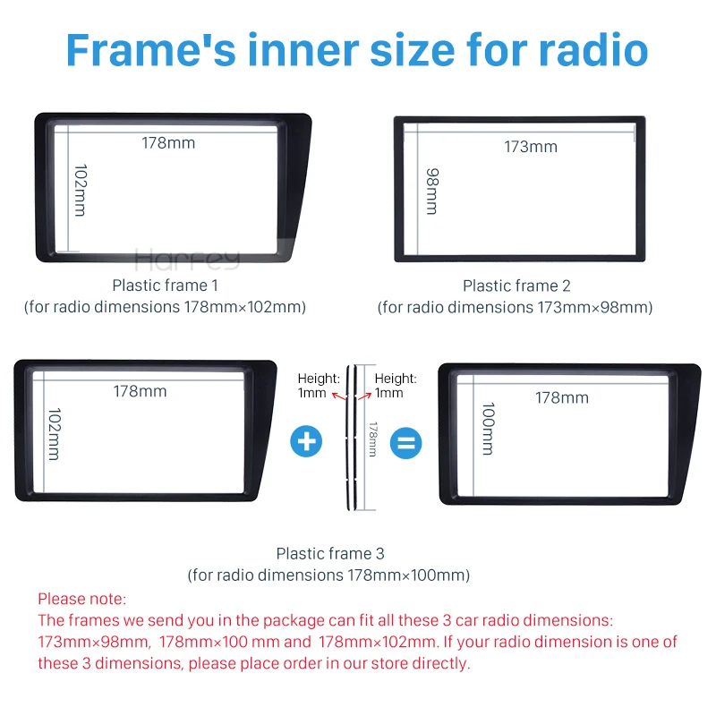 Harfey 2 Din крепление на приборную панель DVD рамки Радио панель для 2001 2002 2003 2004 2005 2006 Honda Civic Автозапчасти для леворульных автомобилей стерео Панель переходной пластиной