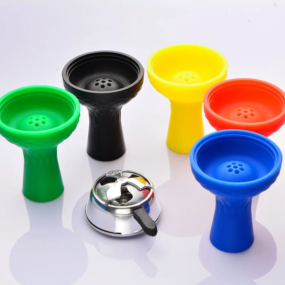 

New Style Silicone Shisha Bowl with Kaloud Multi-hole Hookah Shisha Bowl Charcoal Stove Accessorie Sheesha Narguile Chicha