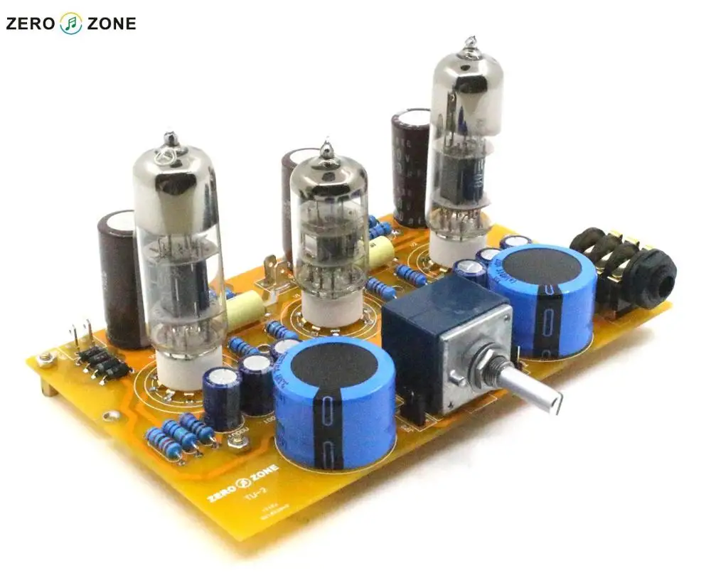 TU-2 ламповый усилитель для наушников готовая плата 6N2+ 6N6/6922(WCF улучшенный тип)+ потенциометр ALPS27
