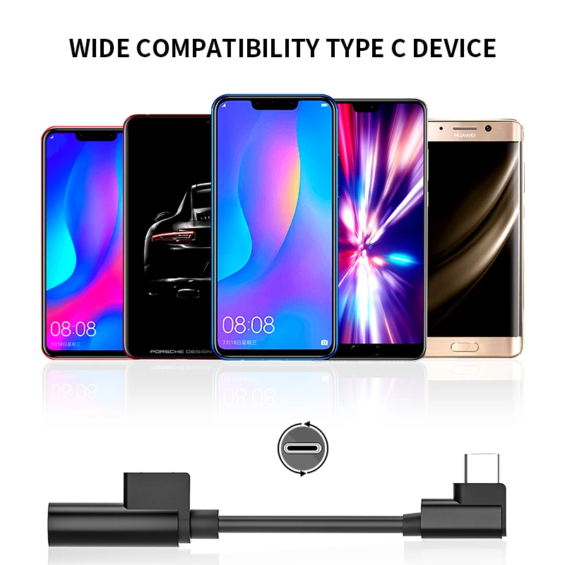 IHaitun L Type C кабель адаптер для Huawei Mate 20 Pro 10 P20 Xiaomi сплиттер аудио наушники зарядка