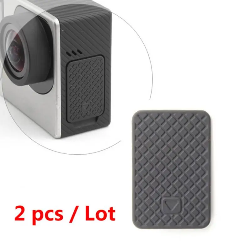 2 шт./лот USB Боковая дверь Крышка Замена для Go Pro Hero 4 3+ 3 черный серебристый для GoPro аксессуары для камеры