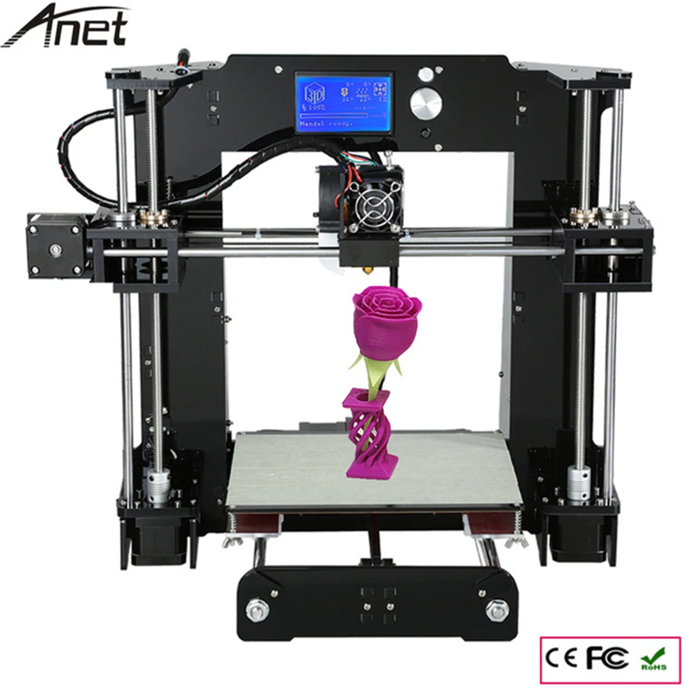 Дополнительные одиночные сопла 3D принтер наборы prusa i3 reprap Anet A6 с sd-картой+ PLA/ABS нити