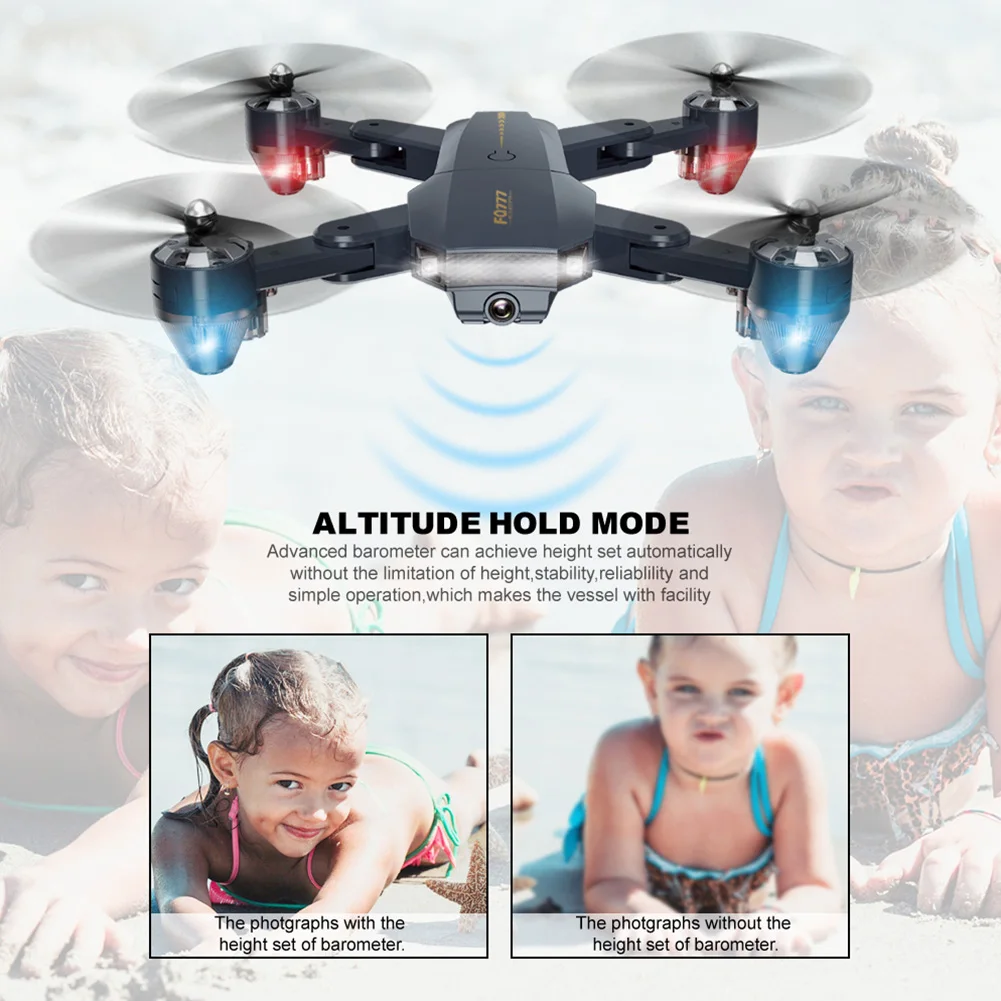 

480P 720P Altitude Hover WIFI RC Drone Foldable Quadcopter Chargeable Helicopter FPV Camera Headless Mode 3D Flips Auto Return