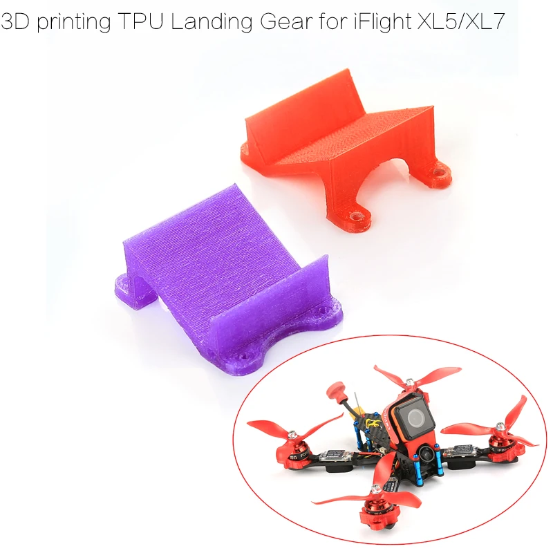 

3D Printing TPU Landing Gear for Gopro Session/Runcam 3 Camera Suit for FPV IFlight XL5 XL7 FPV Frame