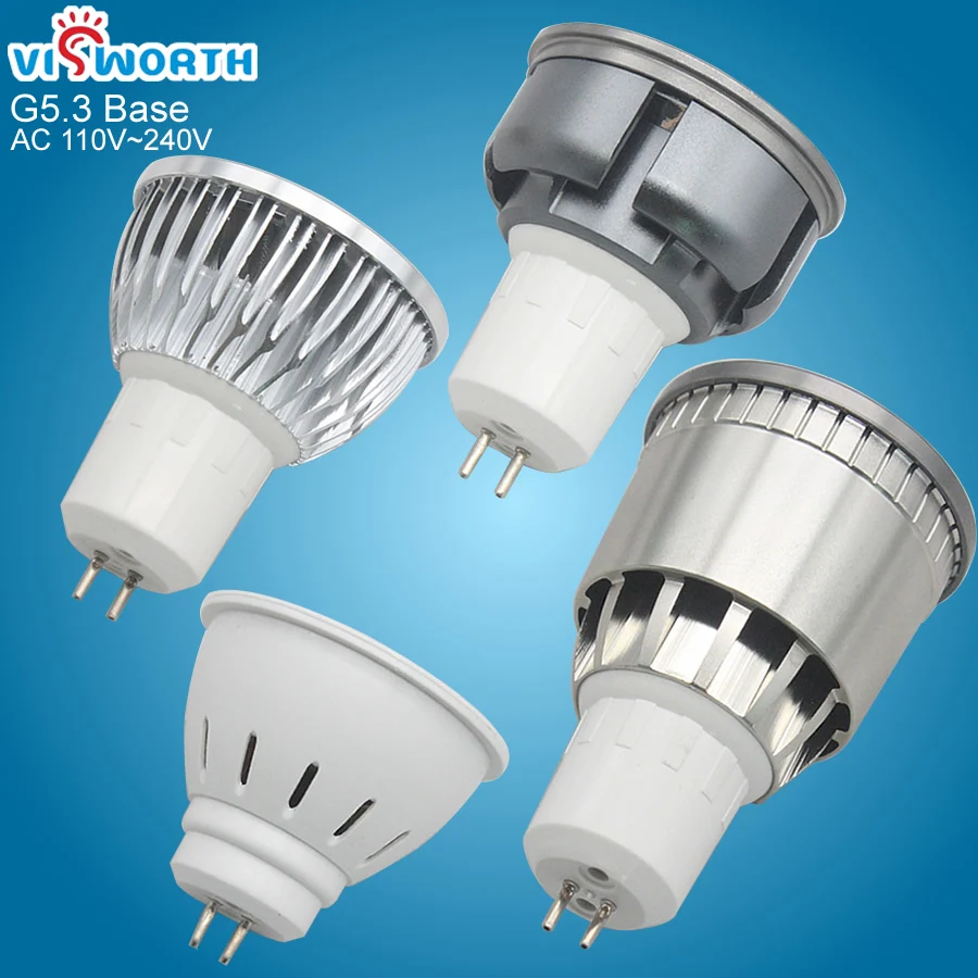 Светодиодная лампа направленного света 3 Вт 5 smd2835 4 шт. светодиодные лампы GU10 g5.3