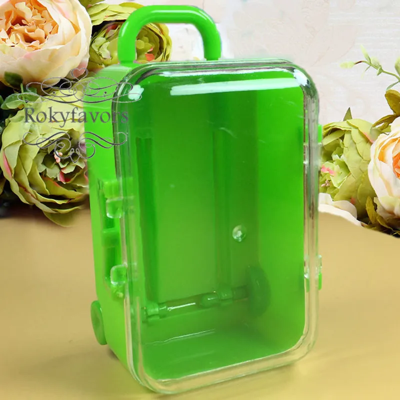 30PCS Green Mini Rolling Suitcase Favors Nautical Theme ...
