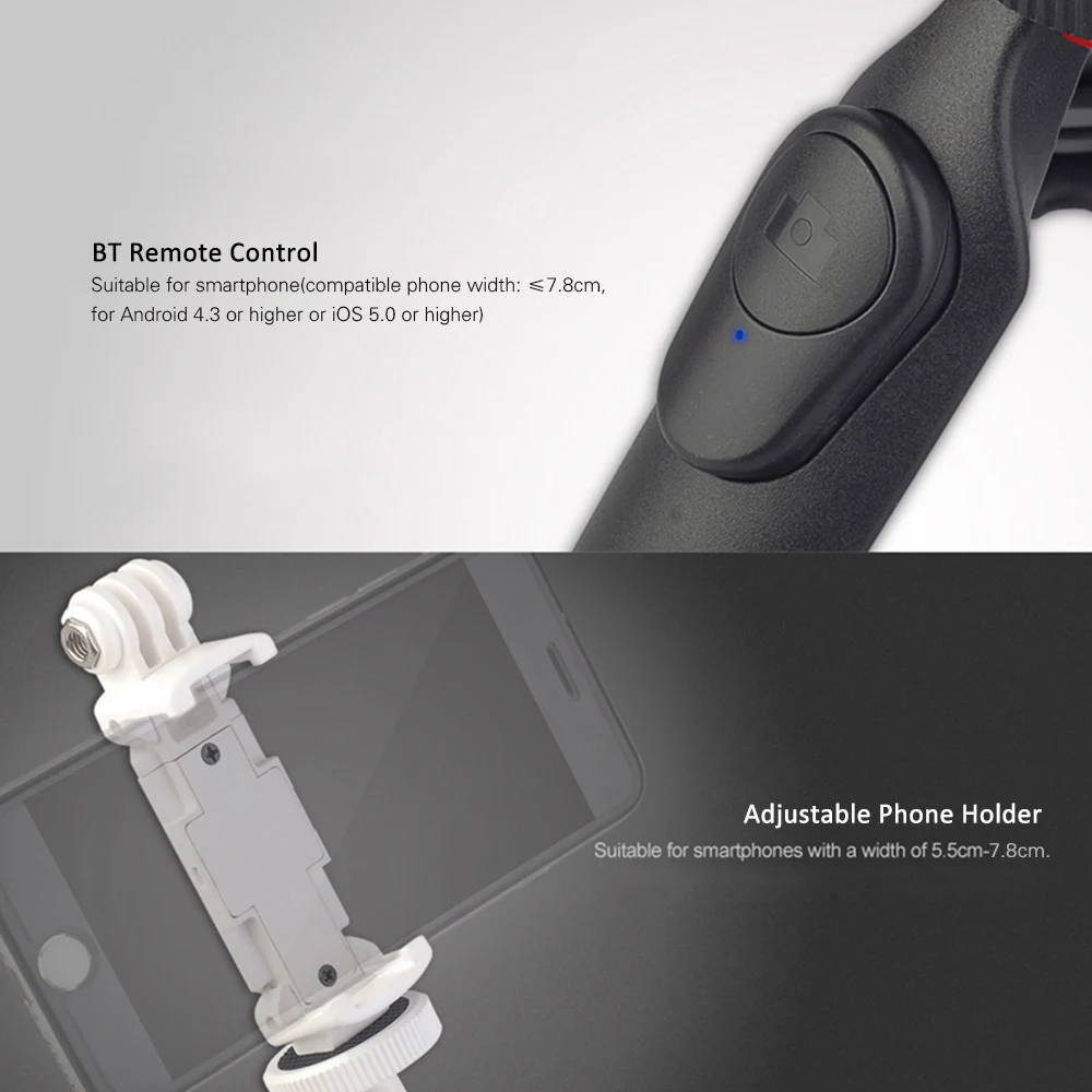 Настольный мини штатив LENSGO L322 с держателем телефона для камеры DSLR/ILDC GoPro BT пульт