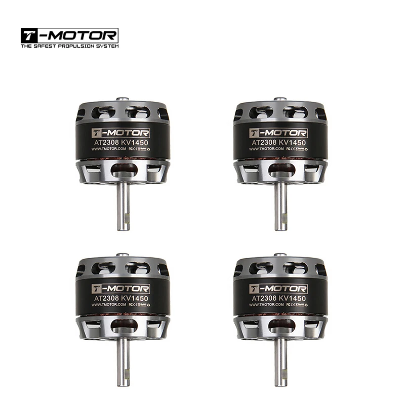 

4PCS T-Motor AT2308 Long Shaft 1450KV 2600KV Brushless Motor For RC Airplane Fixed Wing Model Drone Models Spare Parts