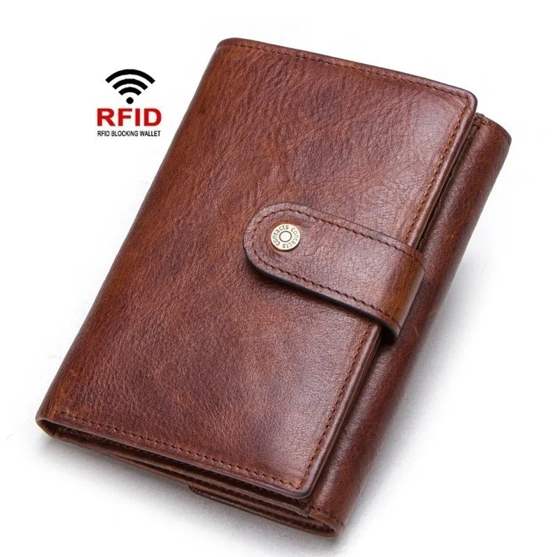 

Cow Leather Wallet Men Fashion Male Short Card Wallet Genuine Leather Purse For Men Card Holder Driver License Change Purse