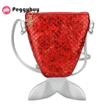 Для женщин Лазерная фасона «рыбий хвост» с блестками для монет кошелек сумка через плечо для девочек сумка одеяло «хвост русалки» слинг изменение денег держатель для карт, кошелек, сумка