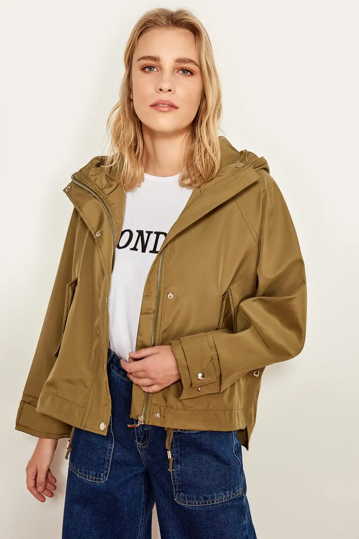 Trendyol хаки с капюшоном Monte TCLSS19ST0015|Куртки| |