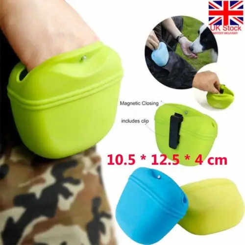 

Silicone Dog Treat Bag Pet Training Pocket Food Snack Pouch Haversack UK STOCK