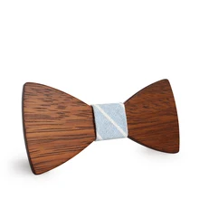 12*5.8cm2019 бренд тренд Простой моды темперамент деревянный геометрический галстук бабочка высокое качество галстук-бабочка ручной работы из дерева