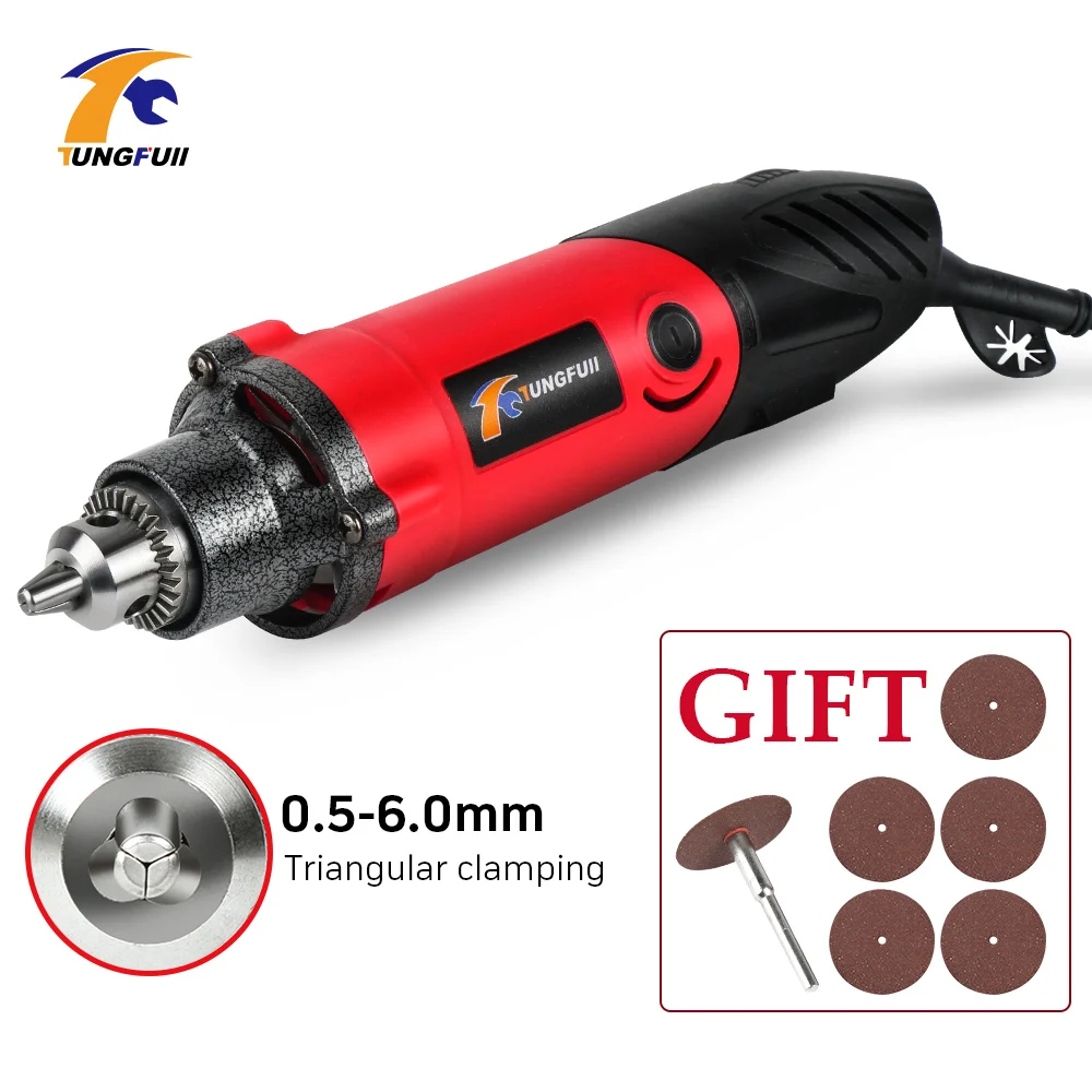 Tungfull Engraver 500W 220V Power Tool Engraver Electric Dremel Tools Accessories Mini Electric Drill Cutting Polishing Grinding