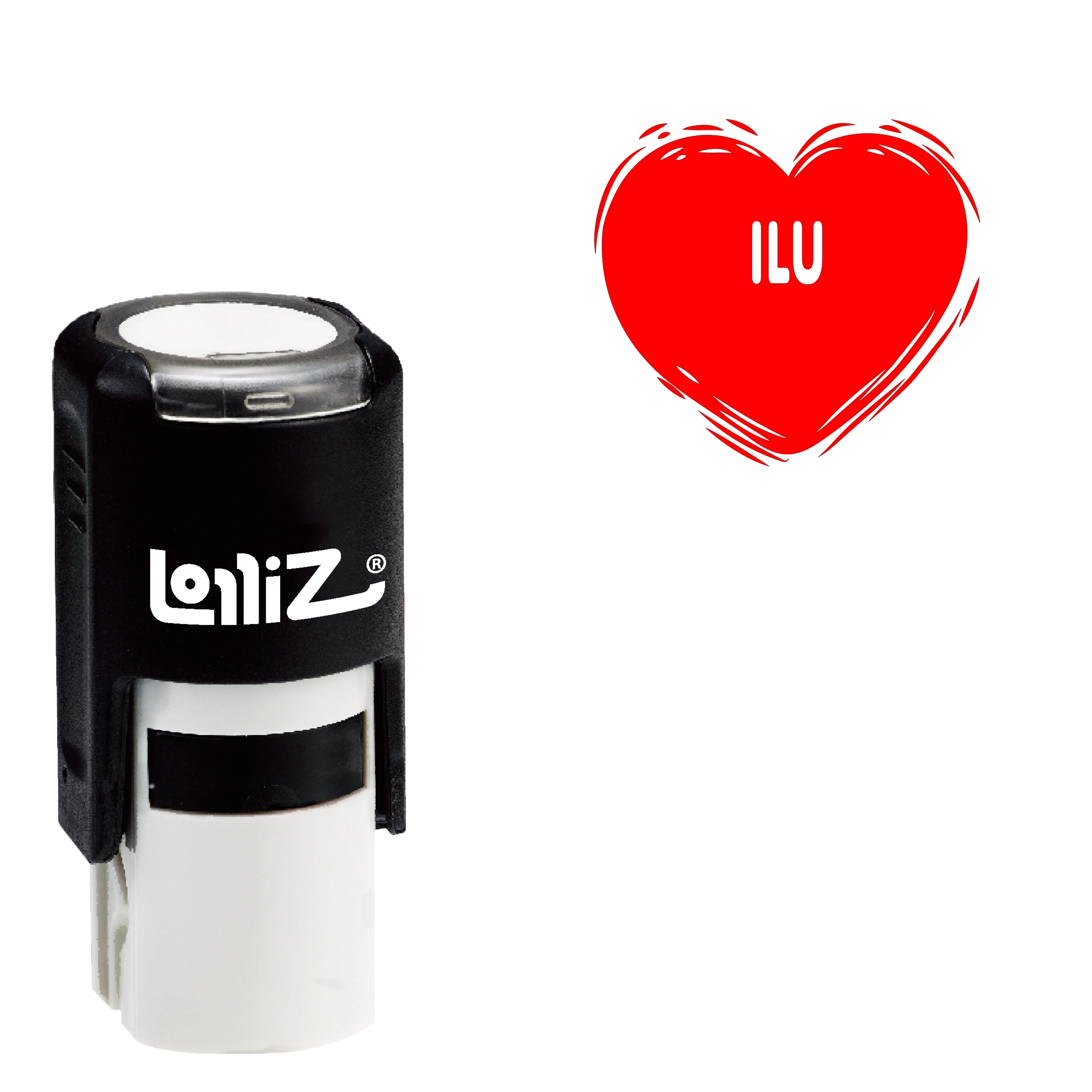 LolliZ ILU самовсасывающий резиновый штамп-Инки беседа серии сердце | Канцтовары для