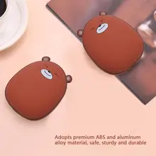 Прекрасный Портативный USB Перезаряжаемый мультяшный животный грелка для рук мини-банк питания для домашнего офиса для использования на зиму