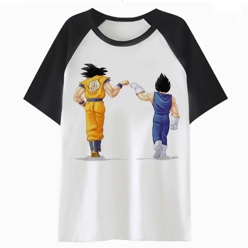 Футболка в стиле аниме Dragon Ball Super Son Goku Vegeta Ultra Instinct уличная одежда хип хоп летняя