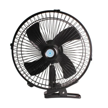 

12/24V Car Fan Dashboard Electric Vehicle Car Van Truck Home Clip-On Fan 2 Speed Airflow