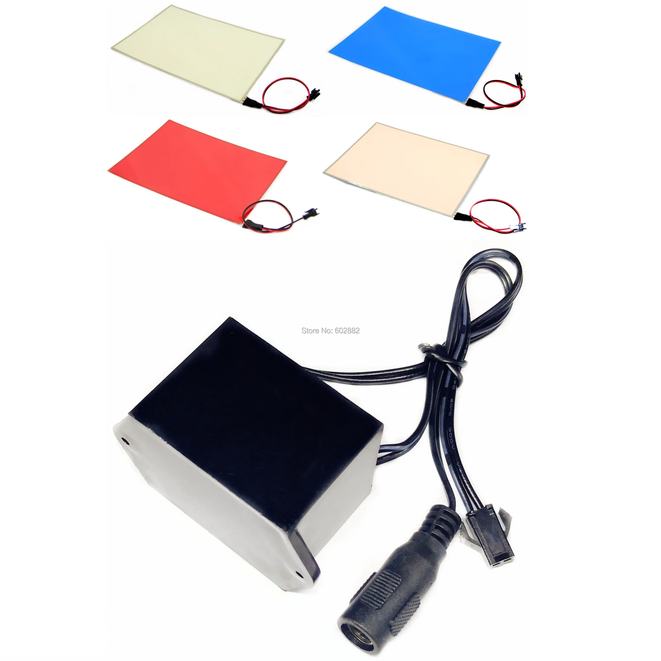12V electroluminescent inverter for A5 EL panel sheet backlight lamp strip wire