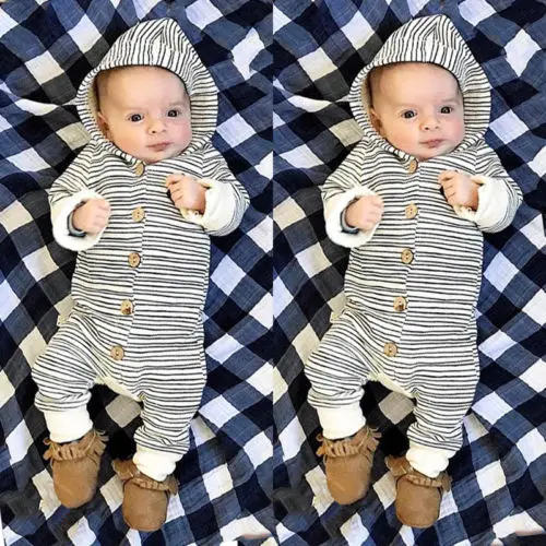  Infant Baby Girls Boys Hoodie Romper Jumpsuit Tracksuit Outfits Pajamas