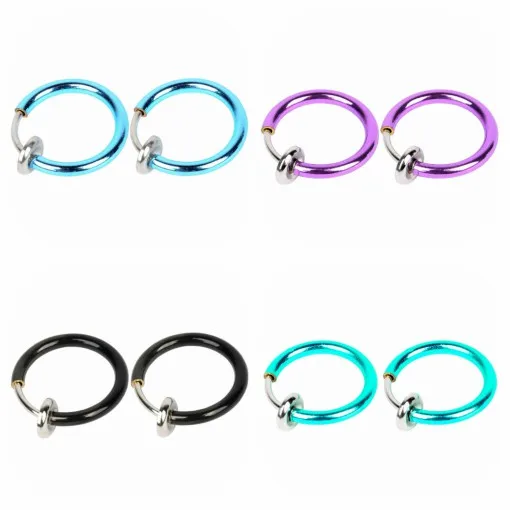Серьги кольца Daith Top Septum модные Спиральные серьги с хрящом 2 шт. верхняя часть