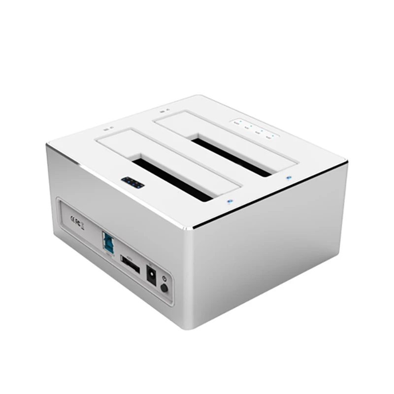 

ORICO USB 3.0 to SATA Dual-Bay Hard Drive Docking Station for 2.5/3.5 inch HDD SSD Case with Duplicator Clone Function