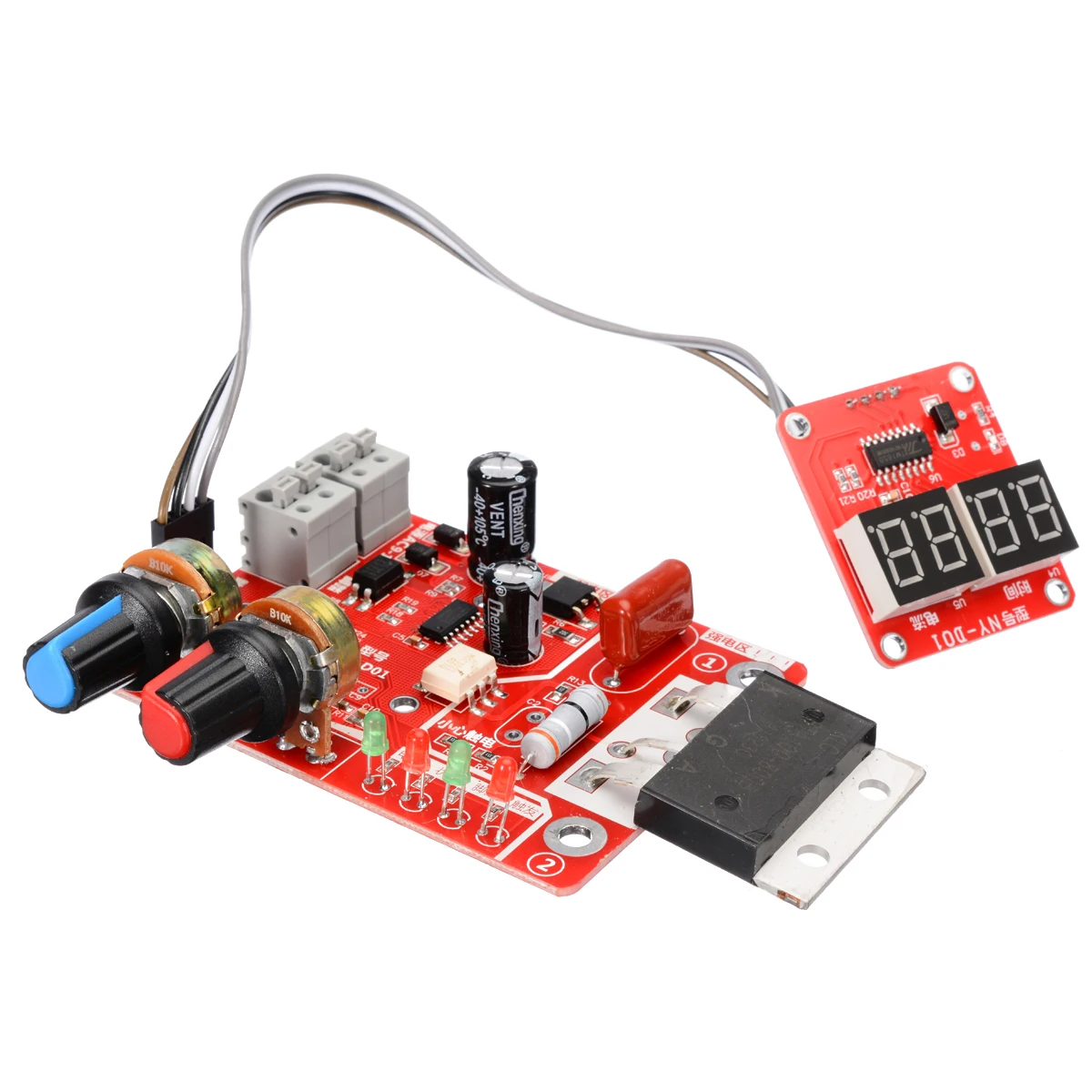 1pc 100A Spot Welding Machine Time Current Controller Control Panel Board Module Replacement Parts NY-D01