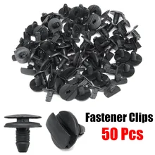 50SPcs Interior Do Carro Auto Clipe Fastener Rebite Tipo Push Retentor Bumper Fender Braçadeira Fixa Para Peugeot Citroen