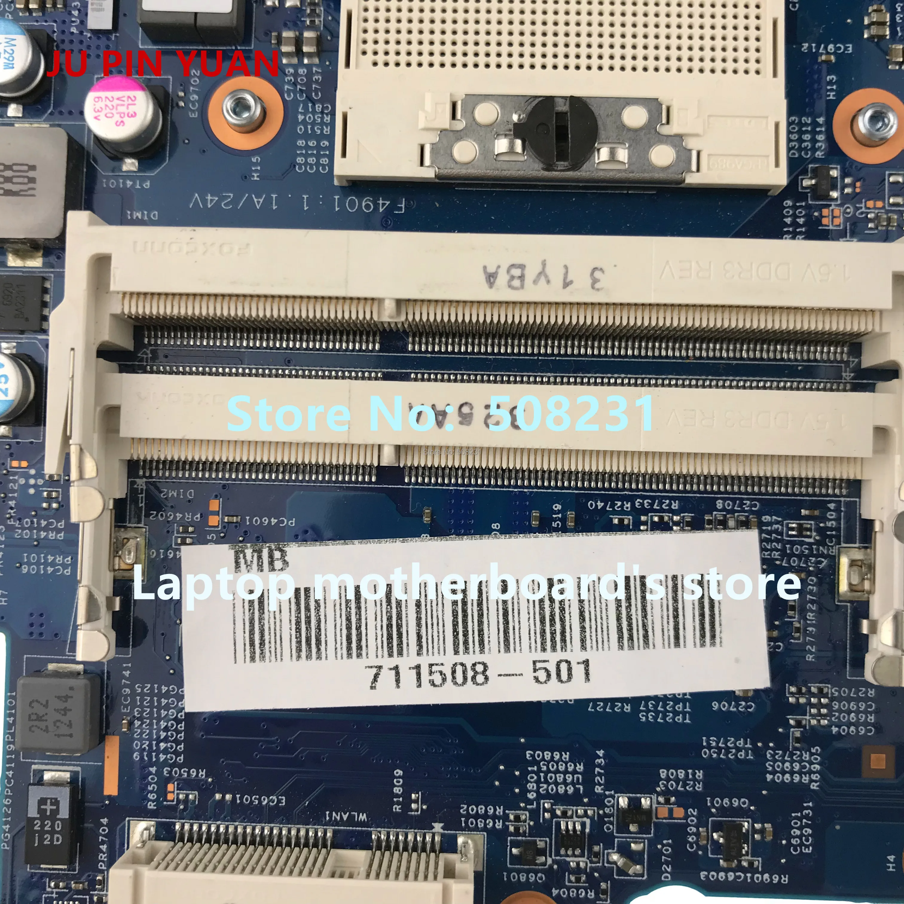 جو دبوس يوان 711508-001 711508-501 ل HP DV7 DV7T DV7-7000 اللوحة المحمول اختبارها بالكامل