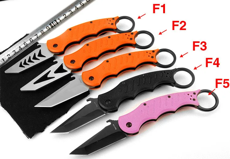 Pаспродажа Новый G10 ручка Karambit Ножи Training складной нож для выживания Охота Тактический полевые ножи для кемпинга карман Ножи