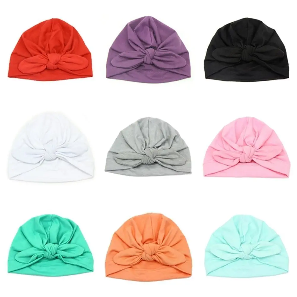 

Baby Boy Girl Infant Newborn Winter Warm Beanie Cotton Wrapped Cap Turban Hat