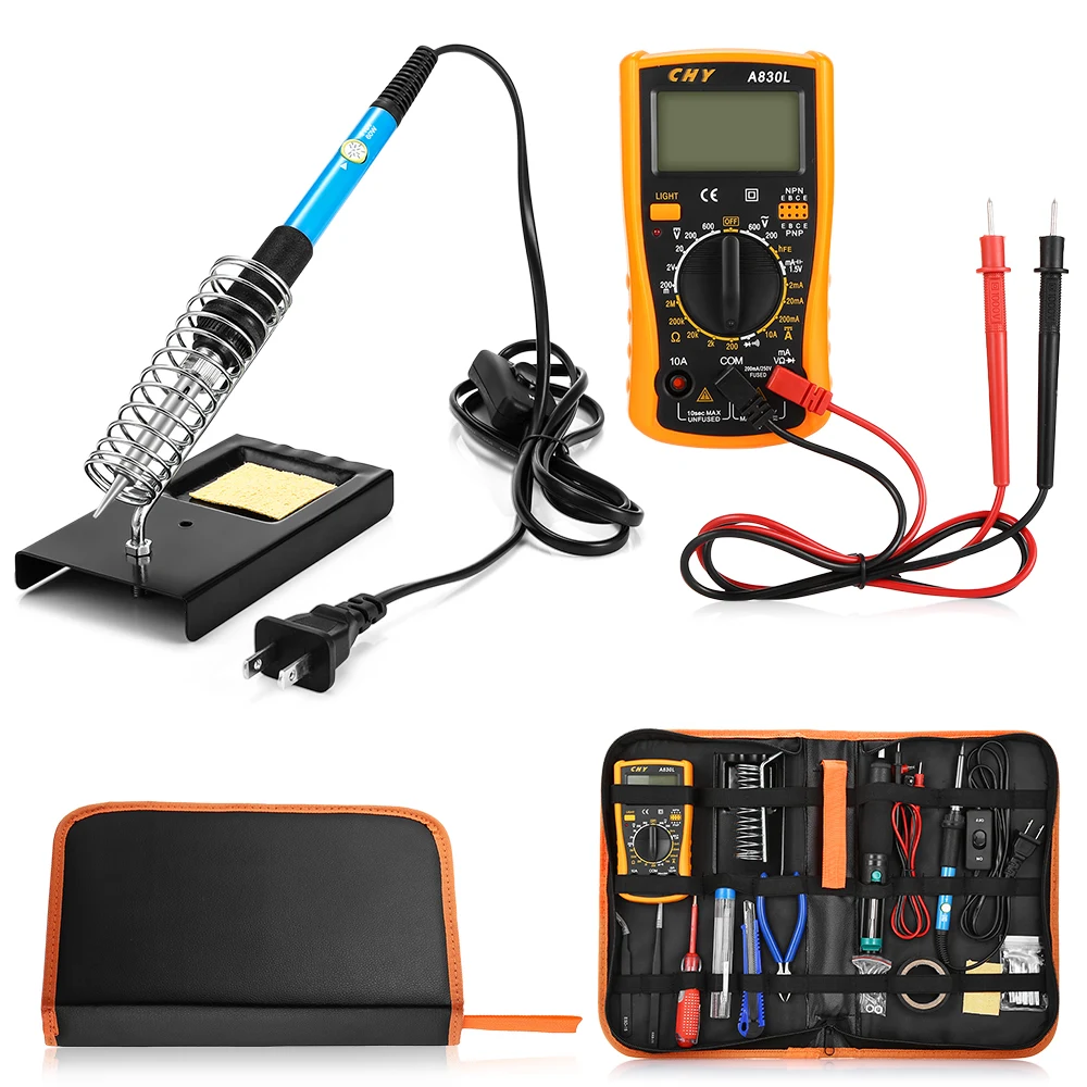 

23 In 1 Multi-Use Soldering Iron Tools Set Digital Multimeter Mobile PC Repair Tools Temperature Welding Tool Wholsales