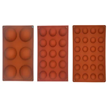 

Baking Accessories Bakeware Hemisphere Shape Silicone Kitchen Gadgets Cake Fondant Mould Food Grade Chocolate Candy Mold
