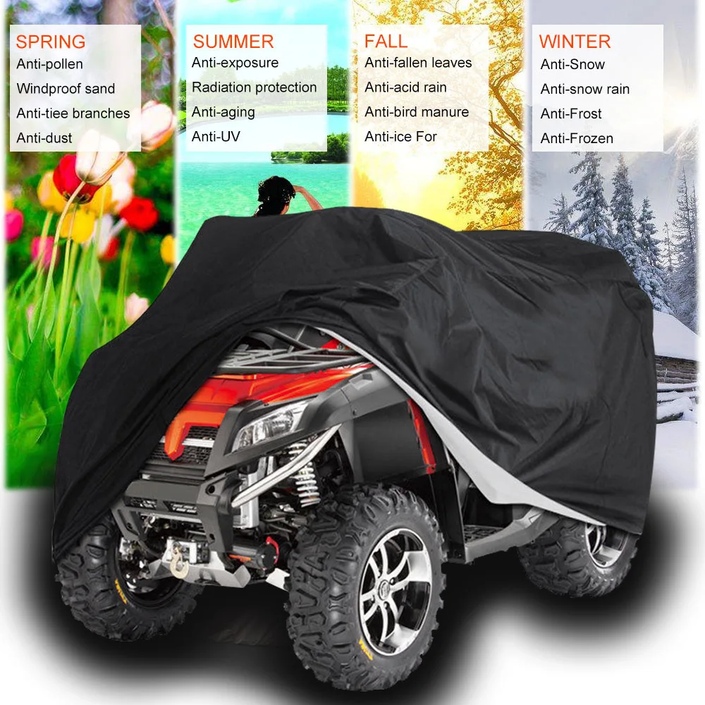 

L XL XXL Full ATV Cover Waterproof Breathable Rain Snow Dust Heat Resistant Protection Car Styling 2019