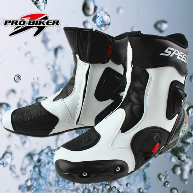 Велосипедные ботинки Автомобильная гонка сапоги мотоциклетные ботинки водонепроницаемые ботинки