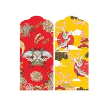 10 шт.(5big+ 5 small) год утолщение узор красный свадебный креативный красный конверт