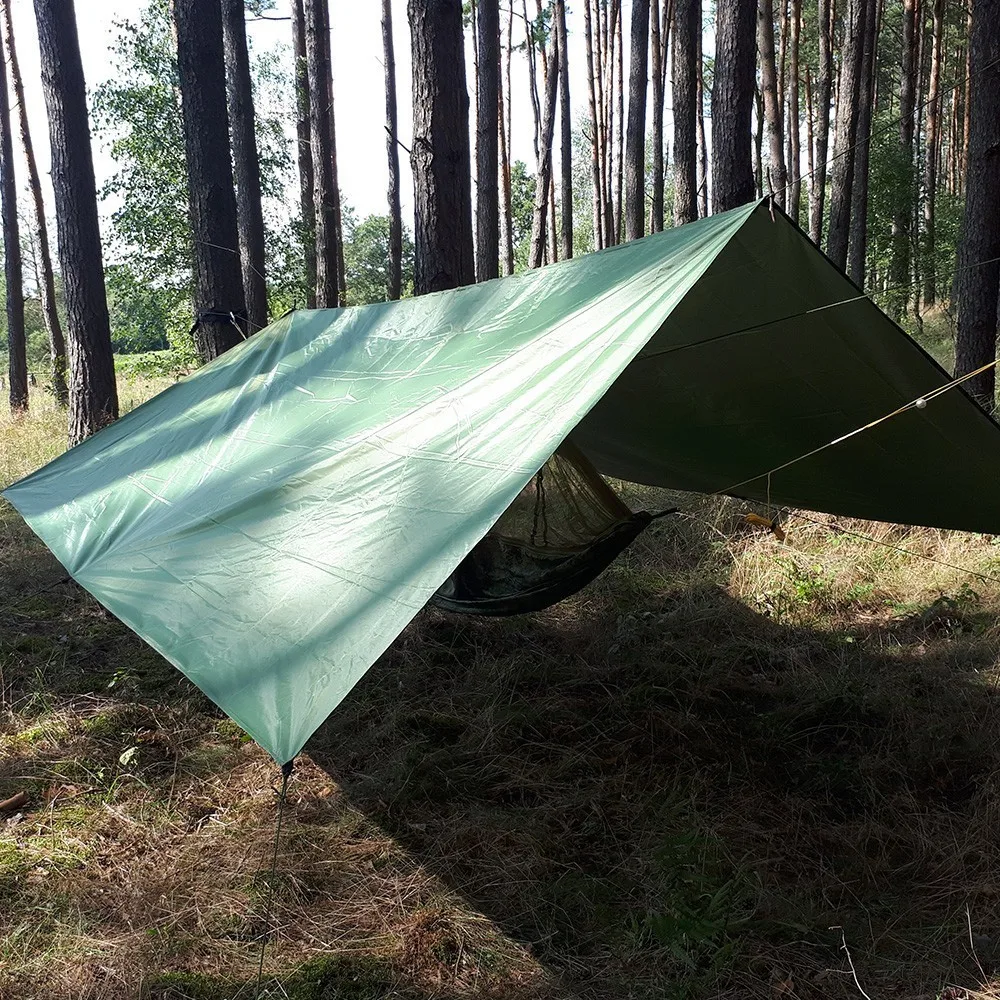 Tanie Ultralekki Hamak podróżny ze zintegrowaną moskitierą wytrzymały przenośny Hamak wiszący fotel Rede oddychający wieszane łóżko