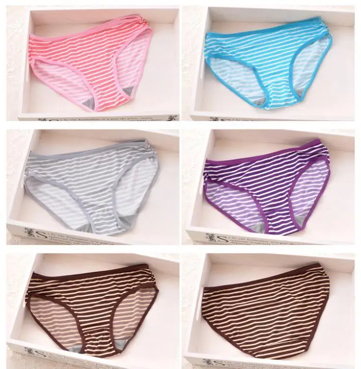 New 2014 cotton striped seamless push up thin cup lingerie set for girl cute and comfortable bra underwear set()